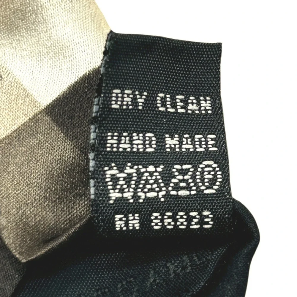 Bergamo New York X-Long Silk Geometric Square Diamond Pattern Necktie 65